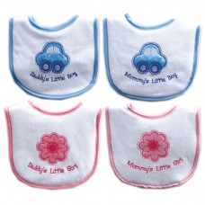 Luvable Friends I Love Satin Applique Bib