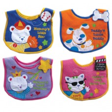 Luvable Friends I Love Satin Applique Bib