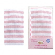 Luvable Friends Cotton Lt Pink Stripe Tights