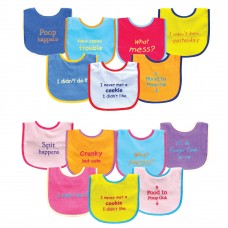 Luvable Friends 7-Pack Bold Sayings Baby Bib 