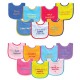 Luvable Friends 7-Pack Bold Sayings Baby Bib 