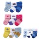 Luvable Friends  3-Pack Applique Newborn Socks