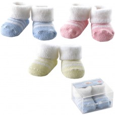 Luvable Friends  Boxed Fuzzy Cuff Socks 