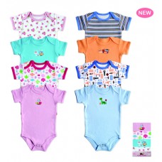 Luvable Friends 4-Pack Bright Bodysuits 