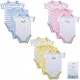 Luvable Friends 3-Pack Bodysuits White