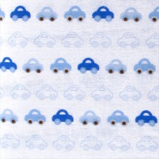 Luvable Friends Flannel Fitted Crib Sheet, Blue Cars