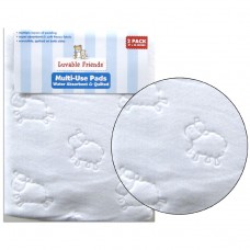 Luvable Friends Multi-use Pads Waterproof 2Pk