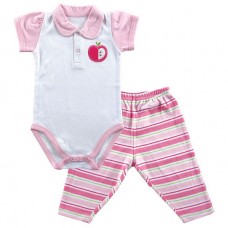 Hudson Baby Apple Polo Bodysuit & Pant