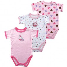 Hudson Baby Cupcake 3-Pack Bodysuits 