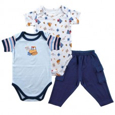 Hudson Baby Construction Zone 2 Bodysuits & Pant