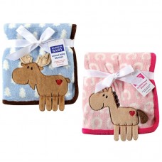 Hudson Baby Coral Fleece 3-D Animal Blanket