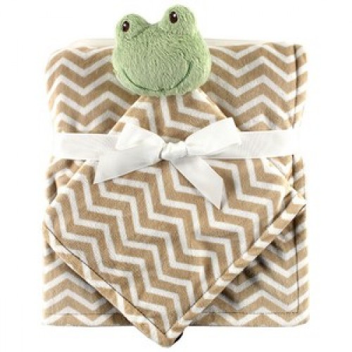 HUDSON BABY PLUSH SECURITY BLANKET BLANKET Green Frog