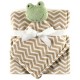 HUDSON BABY PLUSH SECURITY BLANKET & BLANKET Green Frog