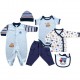 Hudson Baby 6-pc Construction Zone Layette Set