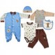 Hudson Baby 6-pc Moose Crossing Layette Set