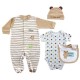 Hudson Baby Little Bear 4-Piece Layette Set